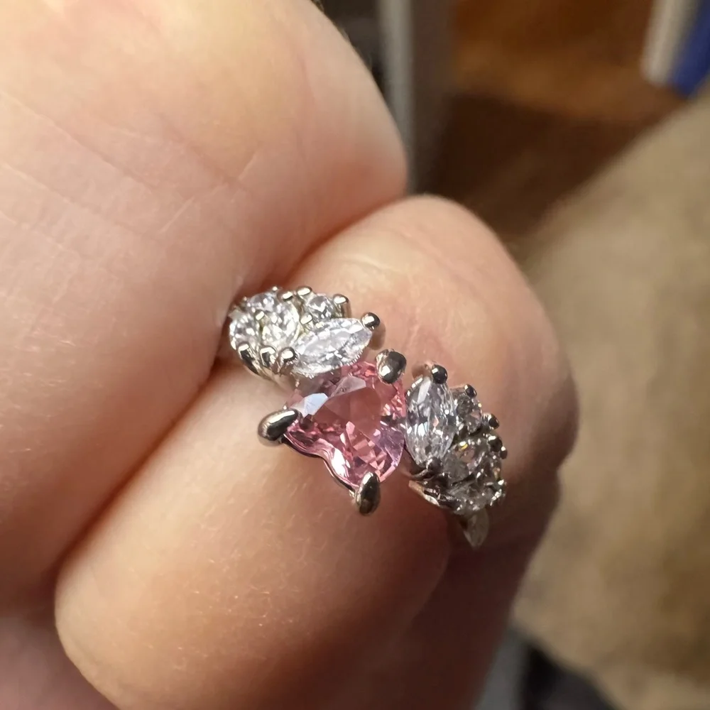Bomb Party Kids Adjustable Ring Rhodium Plated